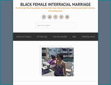 Tablet Screenshot of blackfemaleinterracialmarriage.com